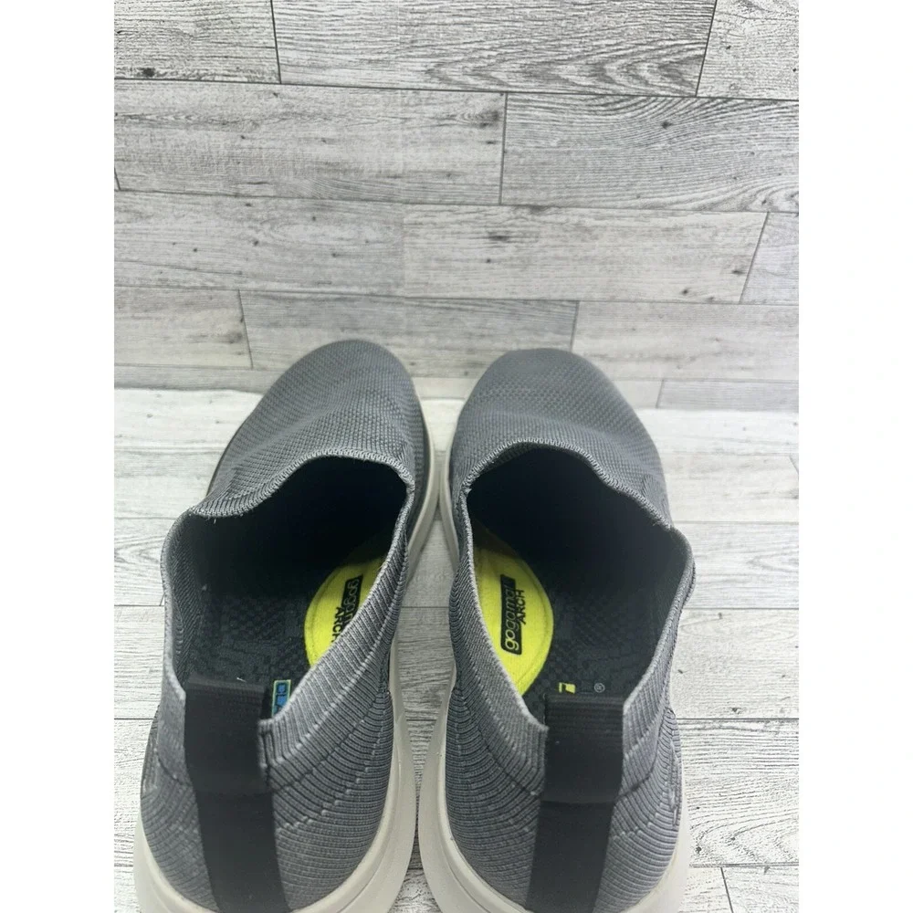 Skechers USA Men's Doveno-Oswyn Fly Rounded Toe Mesh‎ Slip On Gray Shoes Sz 10.5